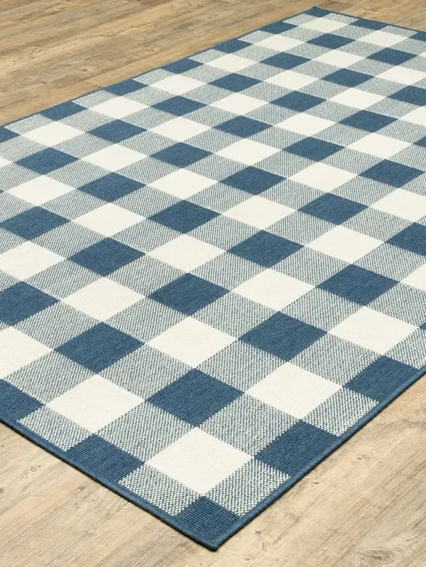 Meridian 7'10" Blue Rug