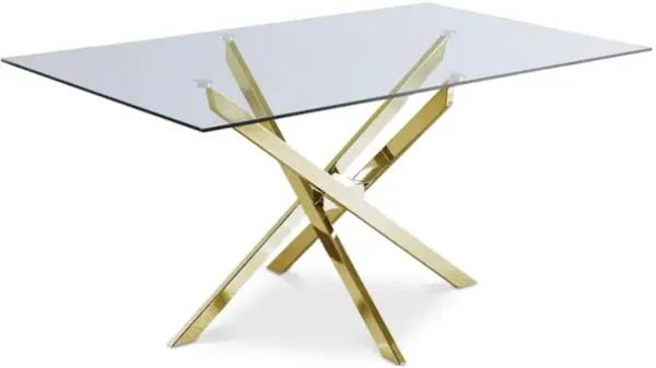 Meridian Furniture Xander Gold Dining Table