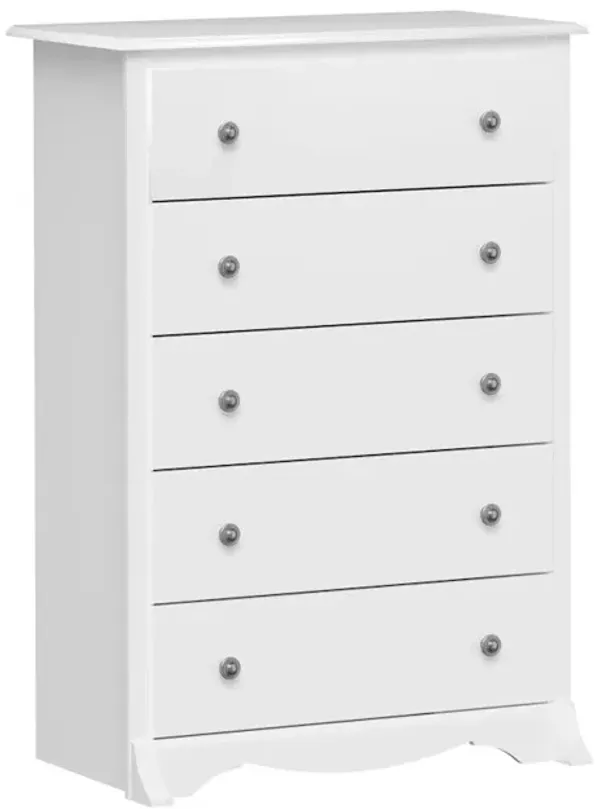 Prepac Monterey 5-Drawer Chest, White