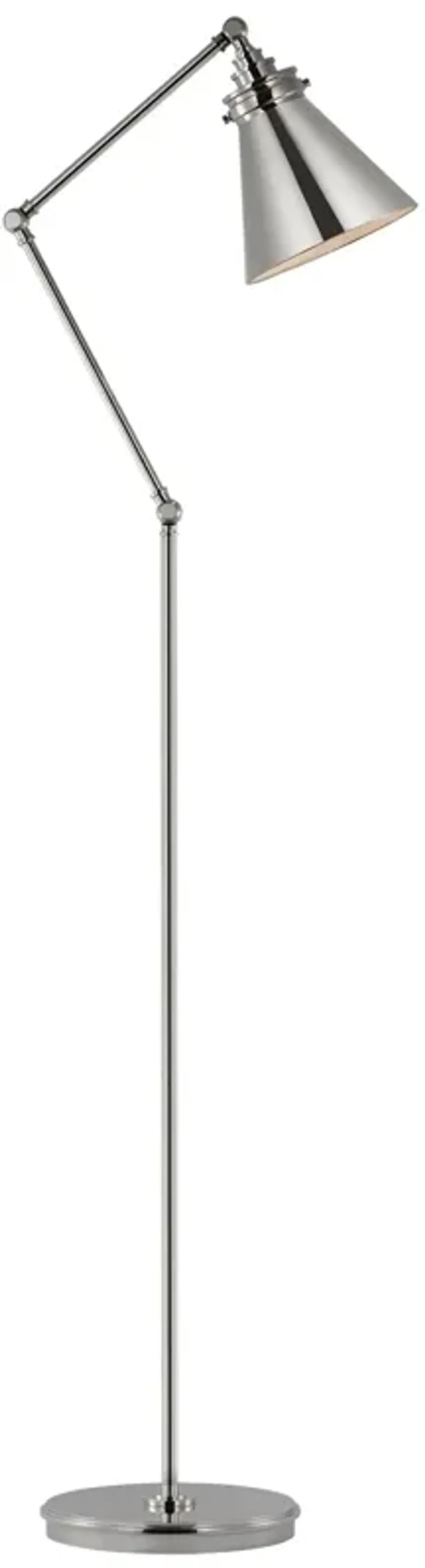 Parkington Medium Articulating Floor Lamp in Polished Nickel