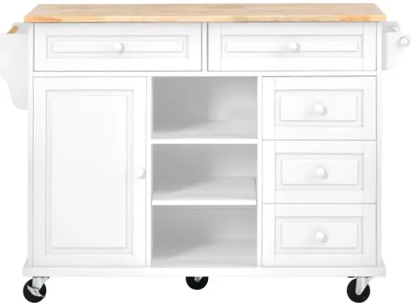 Merax Rolling Mobile Kitchen Island