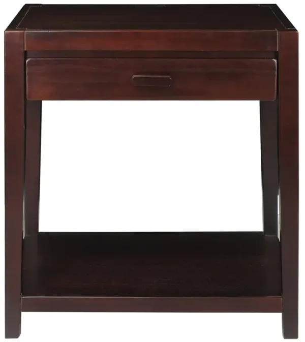 Notre Dame Night Stand with Usb Port-Espresso
