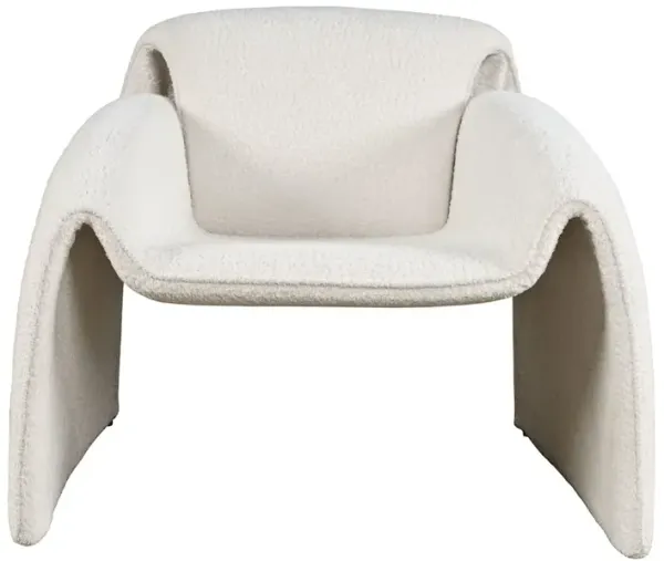 Jofran Dolce Mid-Century Modern Bent Angle Upholstered Accent Chair