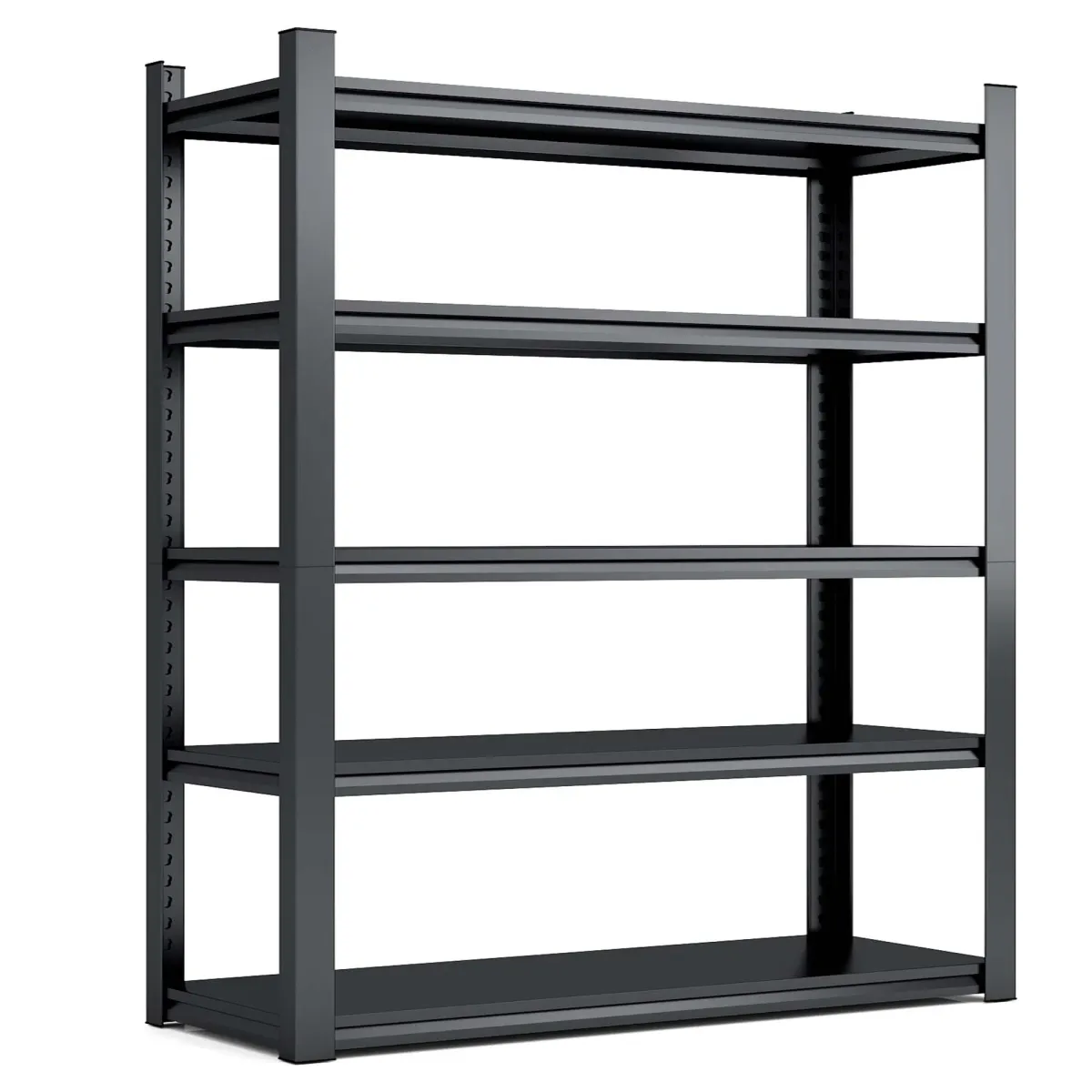 5-Tier Storage Shelving Unit Adjustable Heavy-Duty Garage Shelf & Industrial Utility Rack for Organization