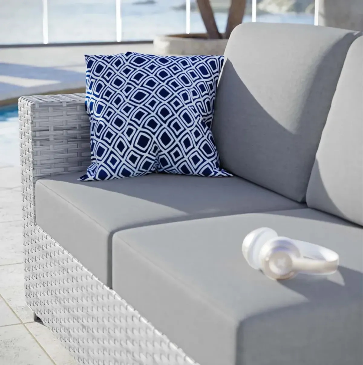 Modway - Convene Outdoor Patio Left-Arm Loveseat