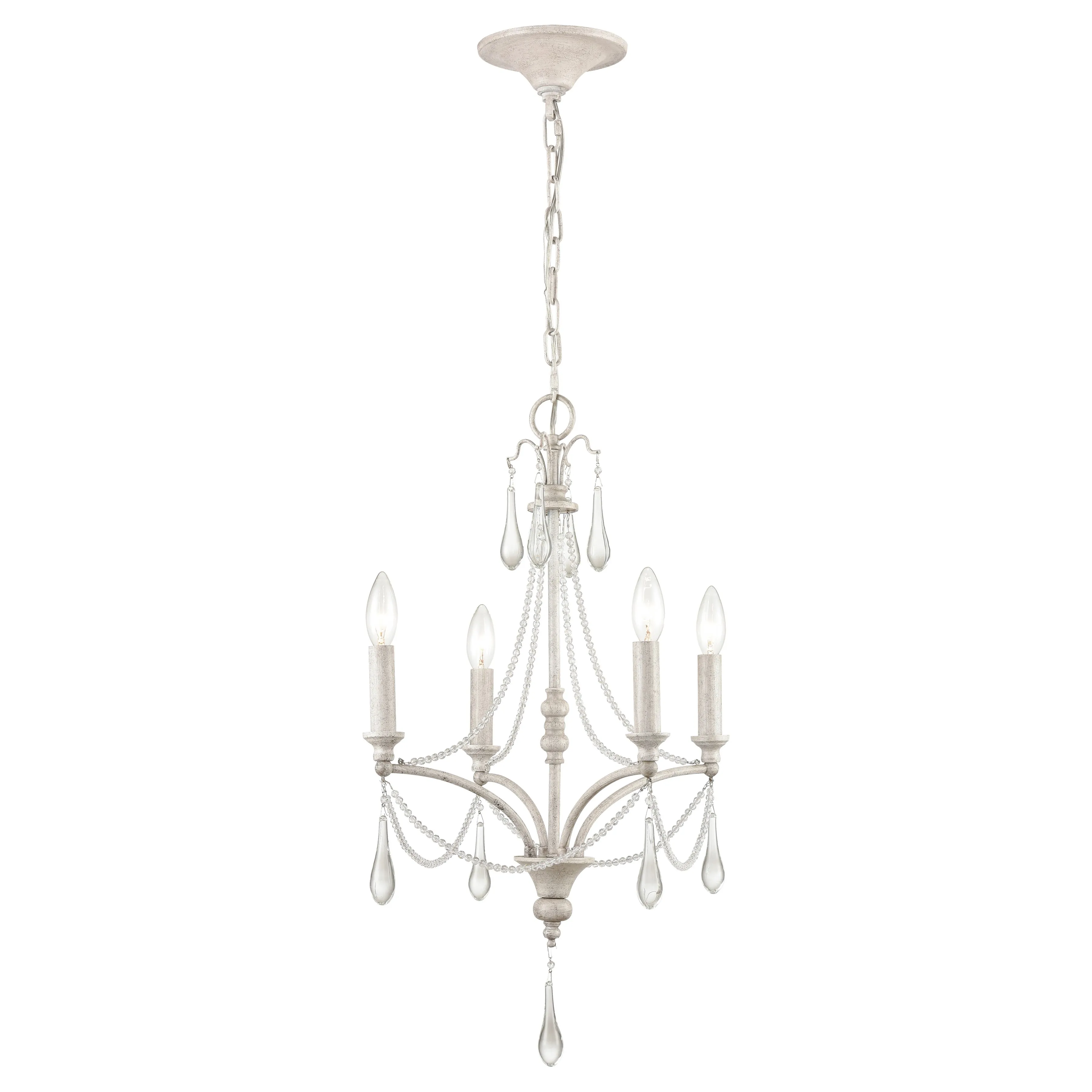 French Parlor 16'' Wide 4-Light Chandelier