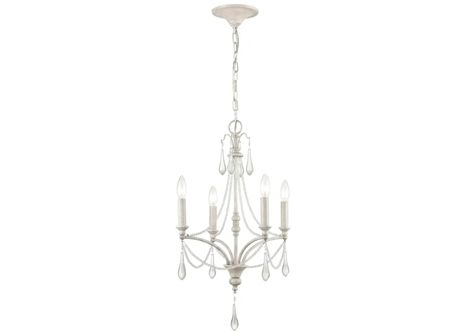 French Parlor 16'' Wide 4-Light Chandelier