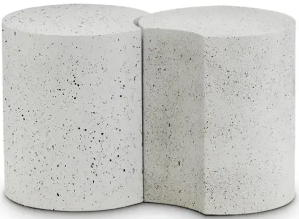 Meridian Furniture Dimple White End Table