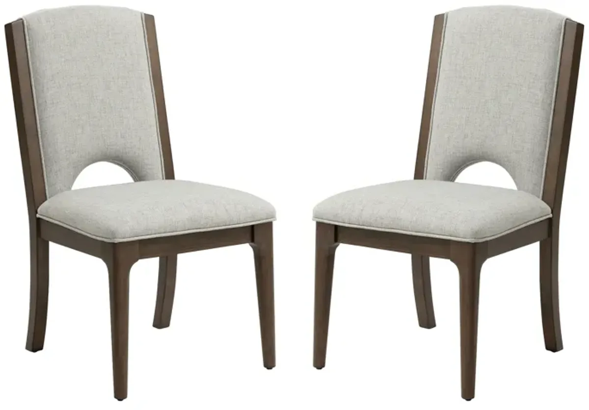 Athens Pair of Upholstered Dining Chairs