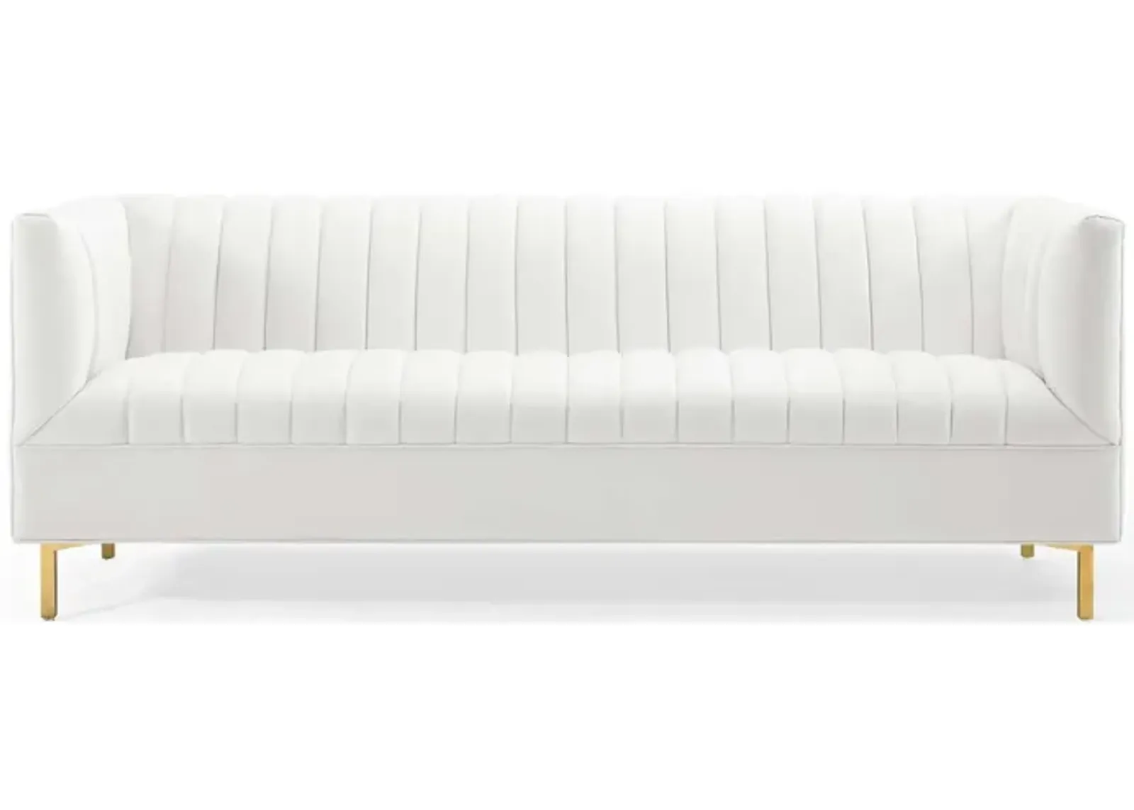 Shift Channel Tufted Performance Velvet Sofa