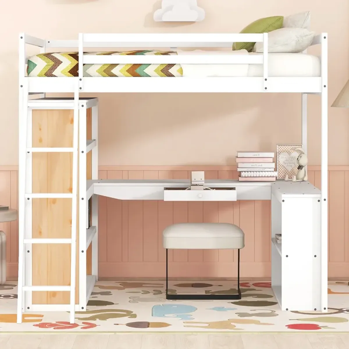 Merax Loft Bed with Ladder