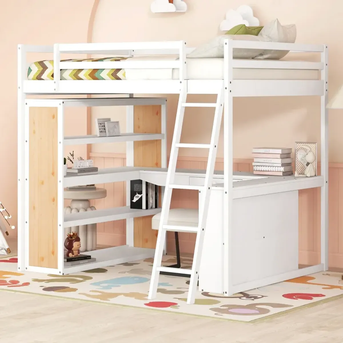 Merax Loft Bed with Ladder