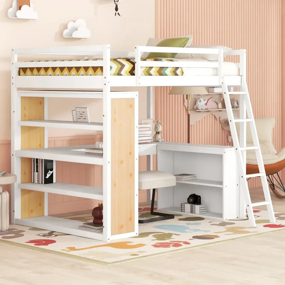 Merax Loft Bed with Ladder