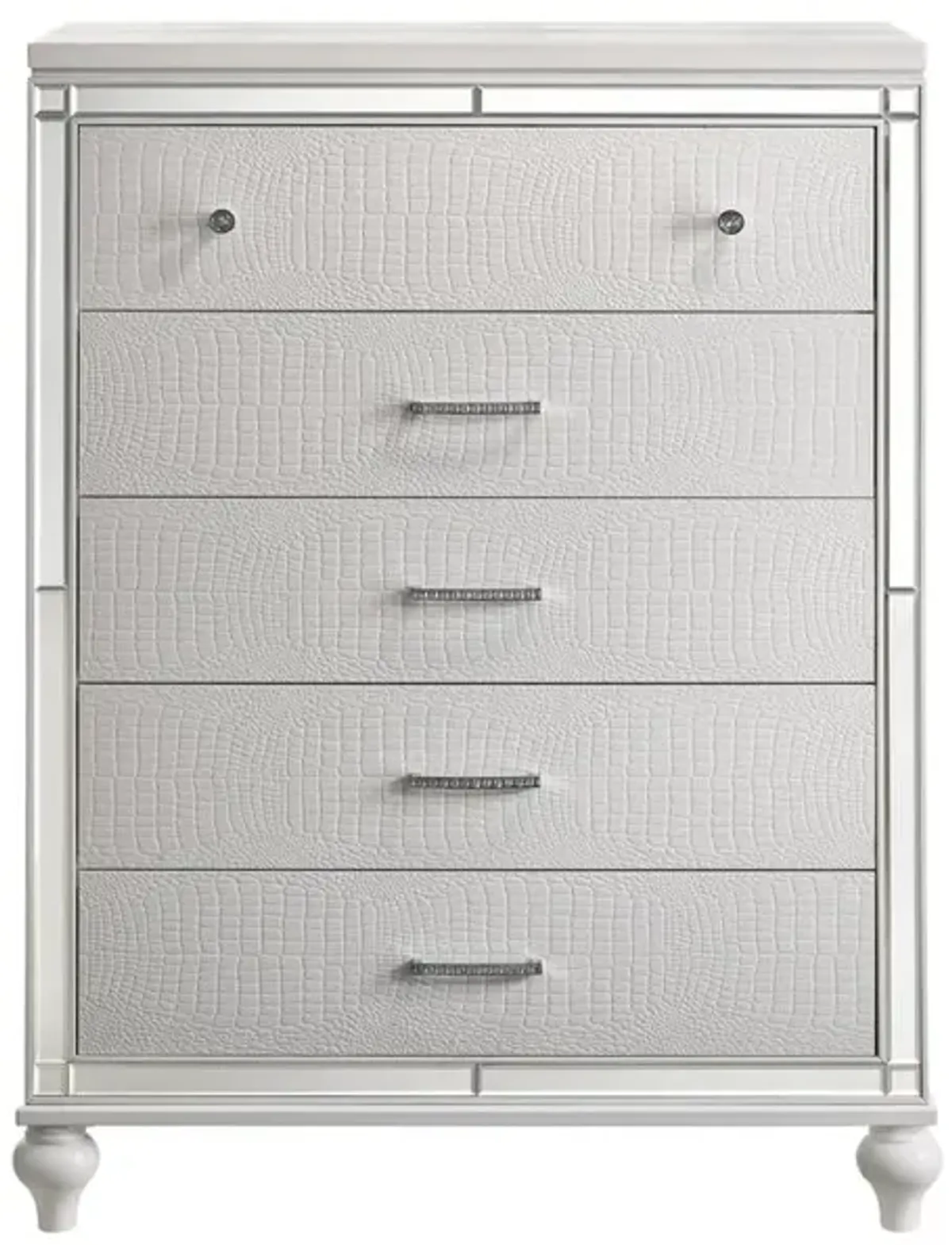 New Classic Furniture Furniture Modern Style Solid Wood Chest in White Finish