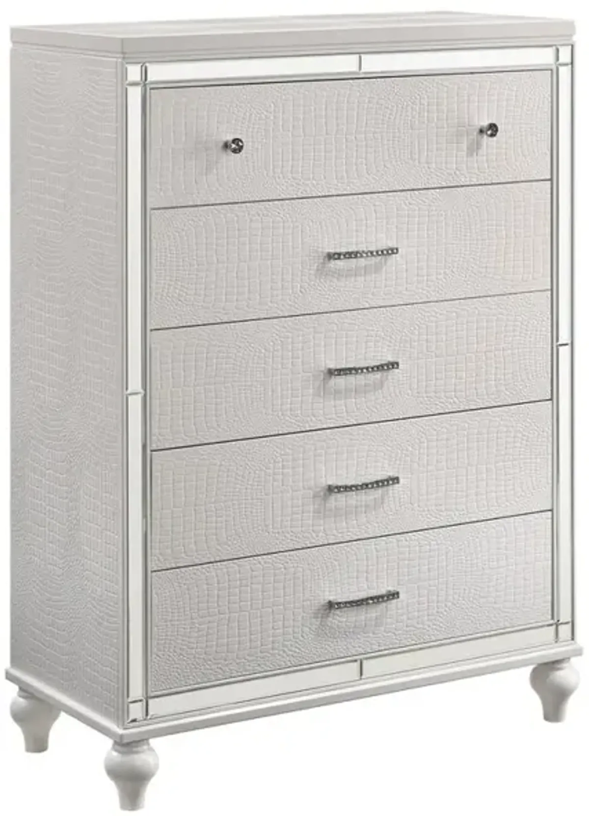 New Classic Furniture Furniture Modern Style Solid Wood Chest in White Finish