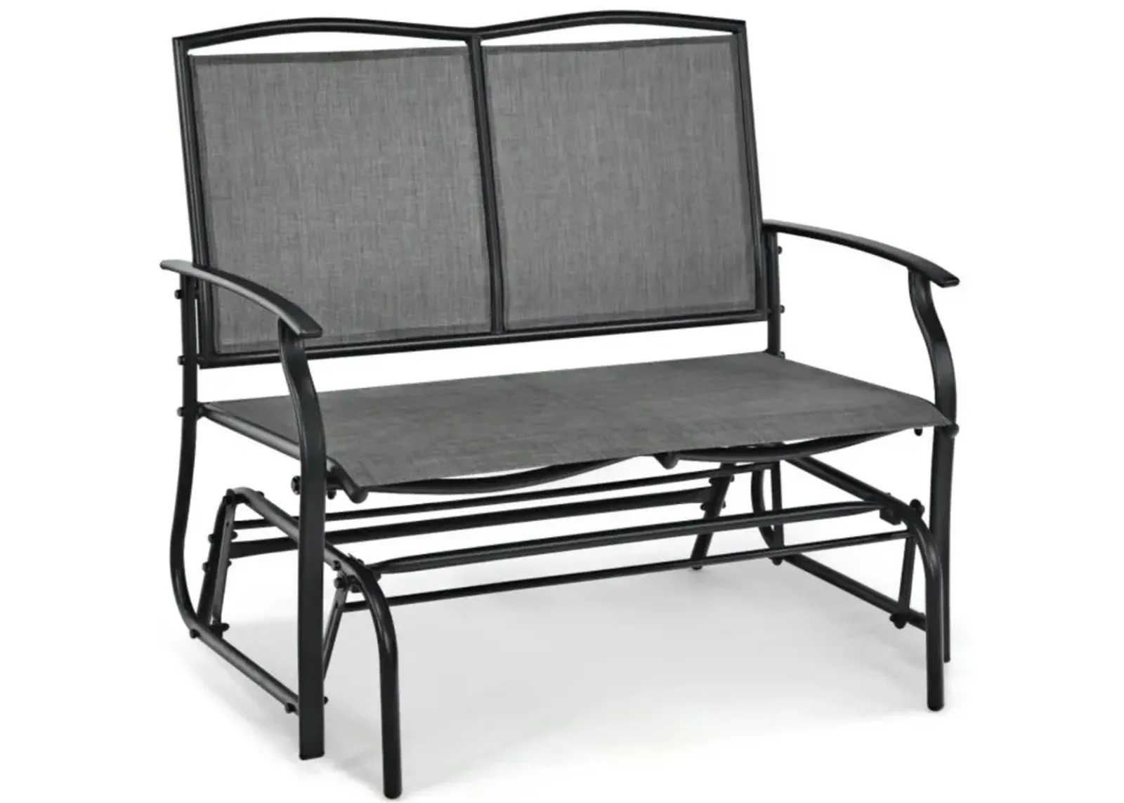 Hivvago Iron Patio Rocking Chair for Outdoor Backyard and Lawn