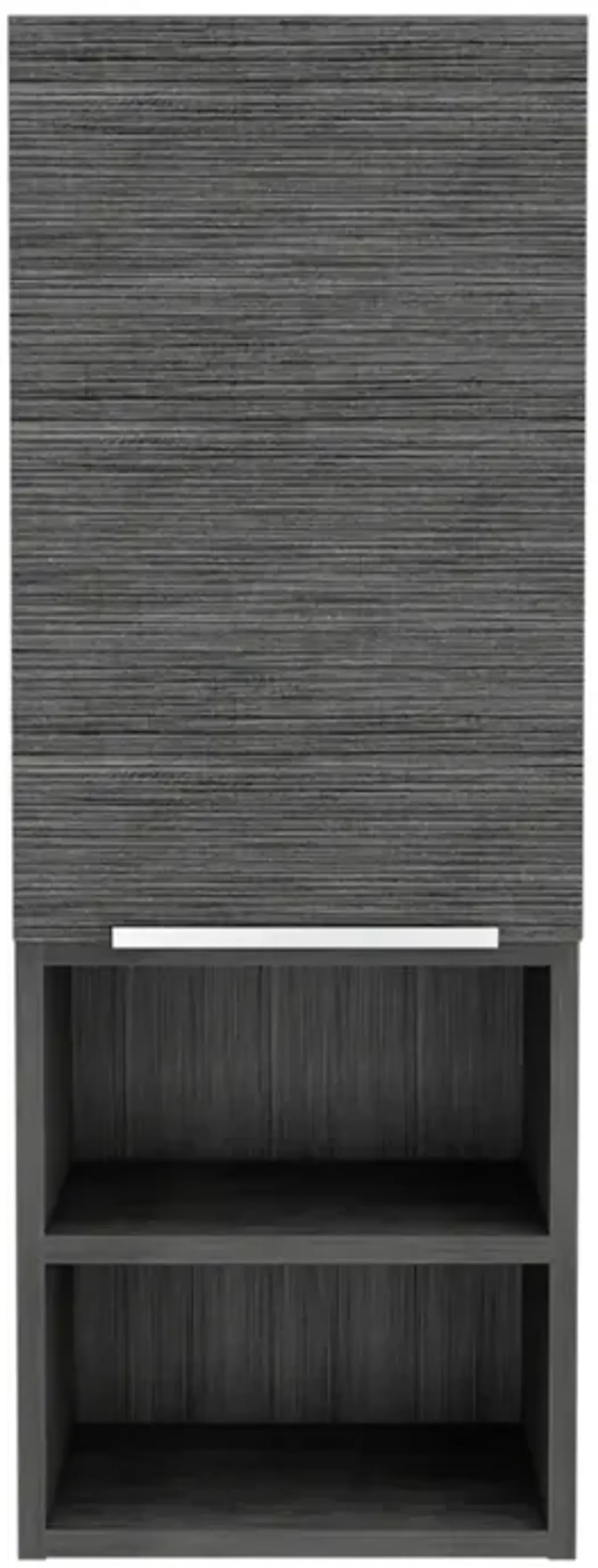 Mila Bathroom Cabinet, Two Interior Shelves, Two External Shelves, Single Door Cabinet - Smokey Oak