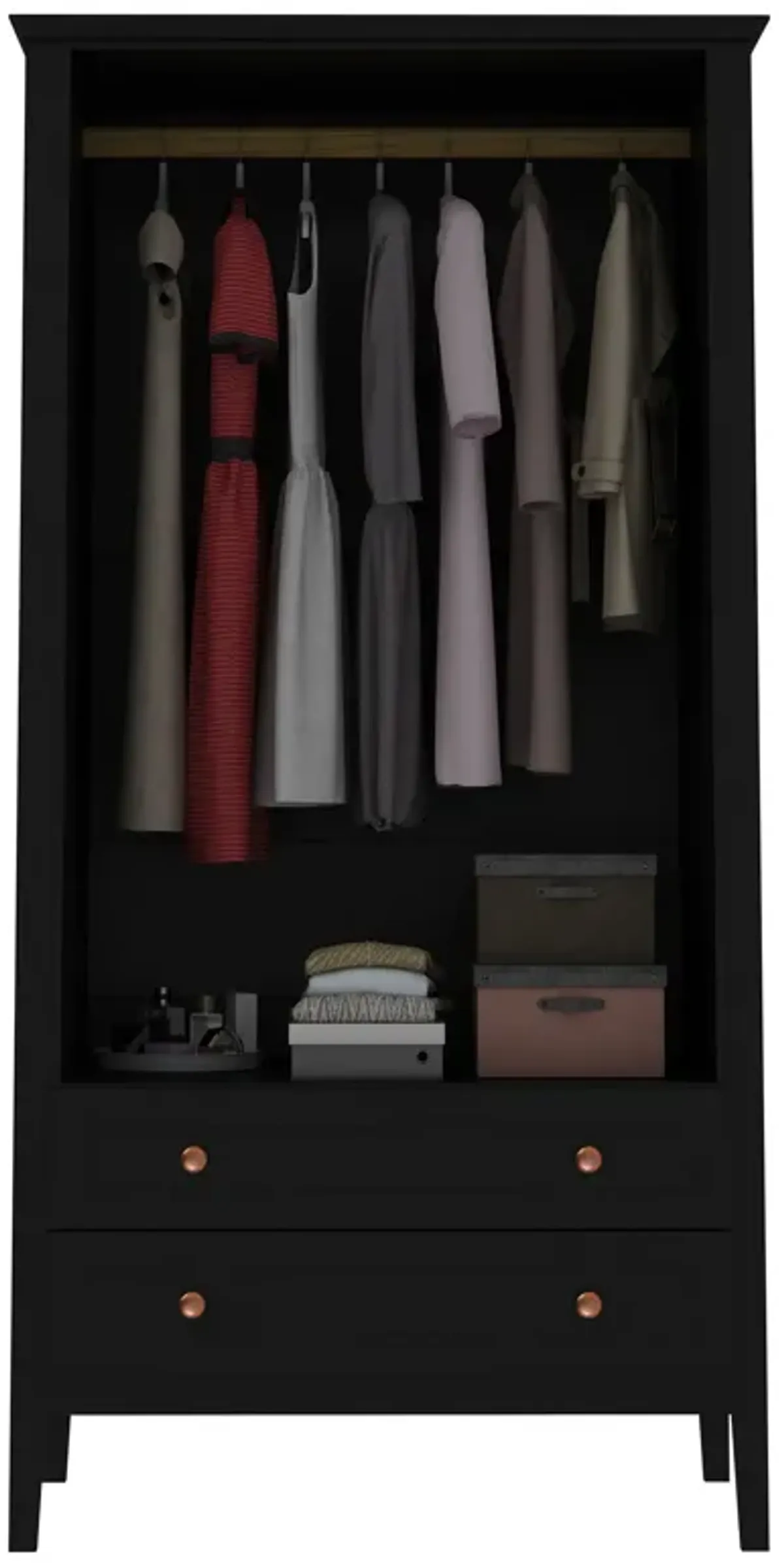 Crown Black Armoire