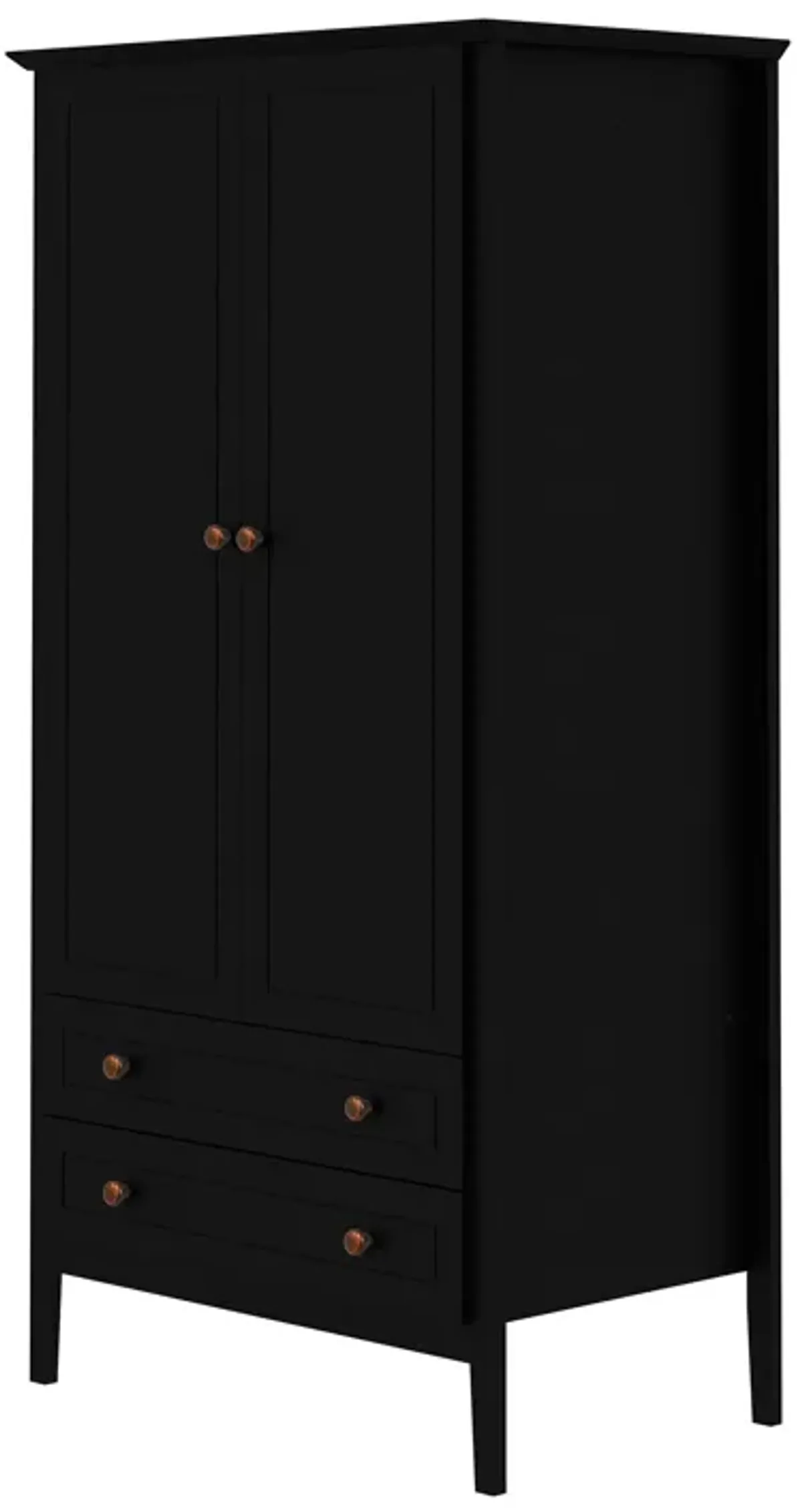 Crown Black Armoire