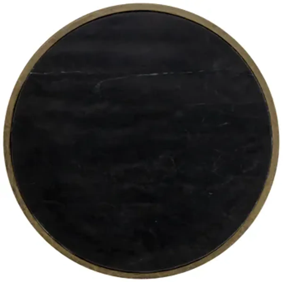 Alicent Black Marble End Table