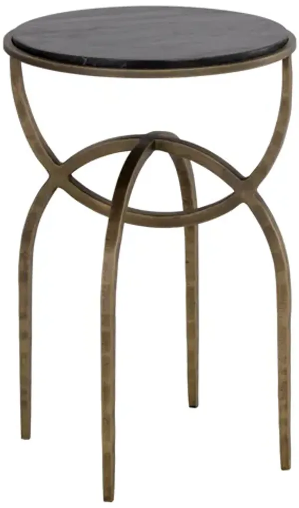 Alicent Black Marble End Table