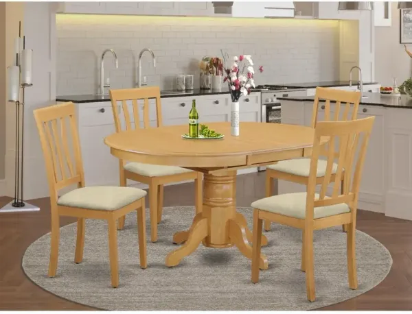 5 PC Dining room set - Kitchen dinette Table and 4 Kitchen Chairs