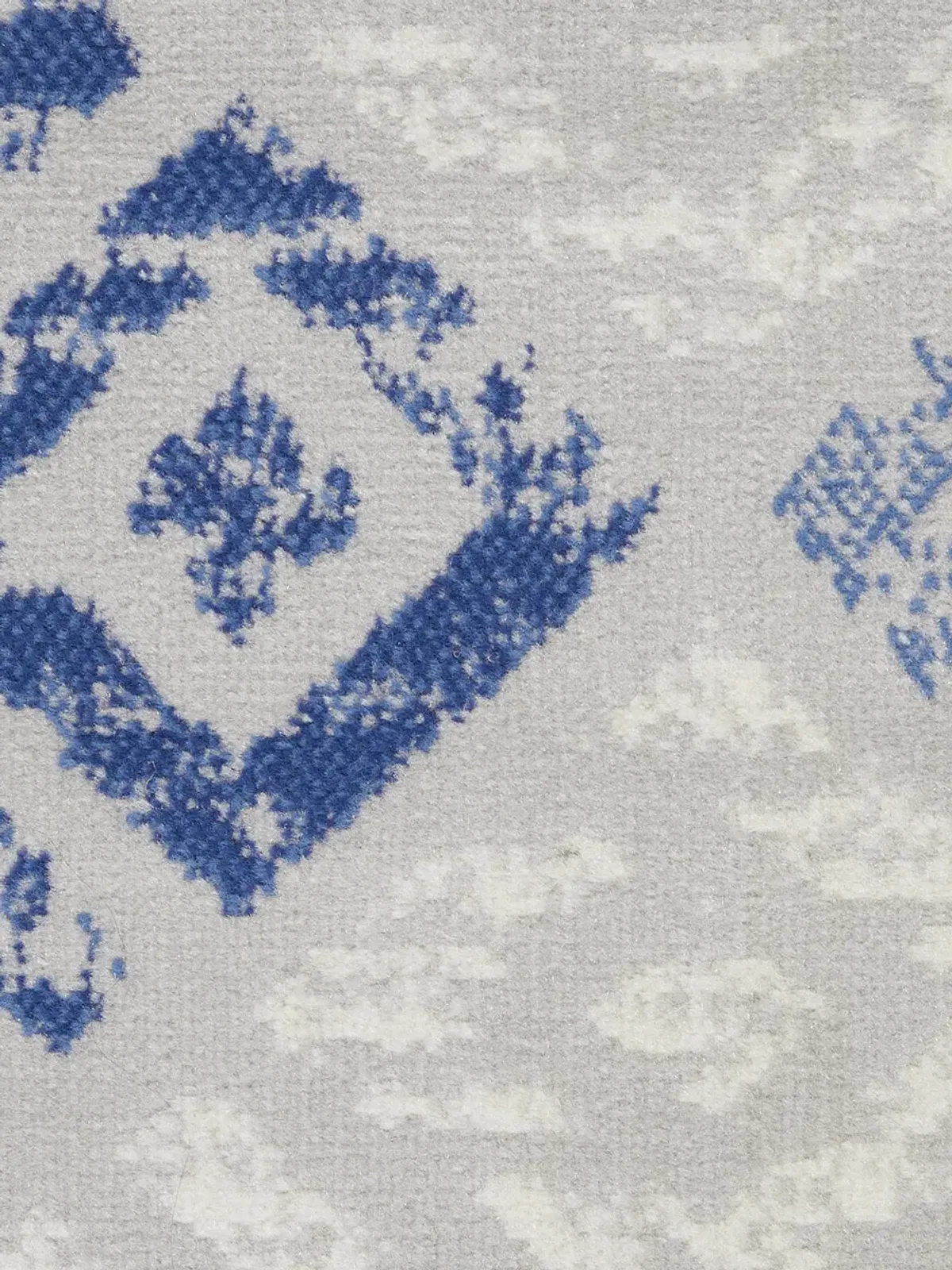 Whimsicle WHS18 Gray/Blue 8' x Round Rug