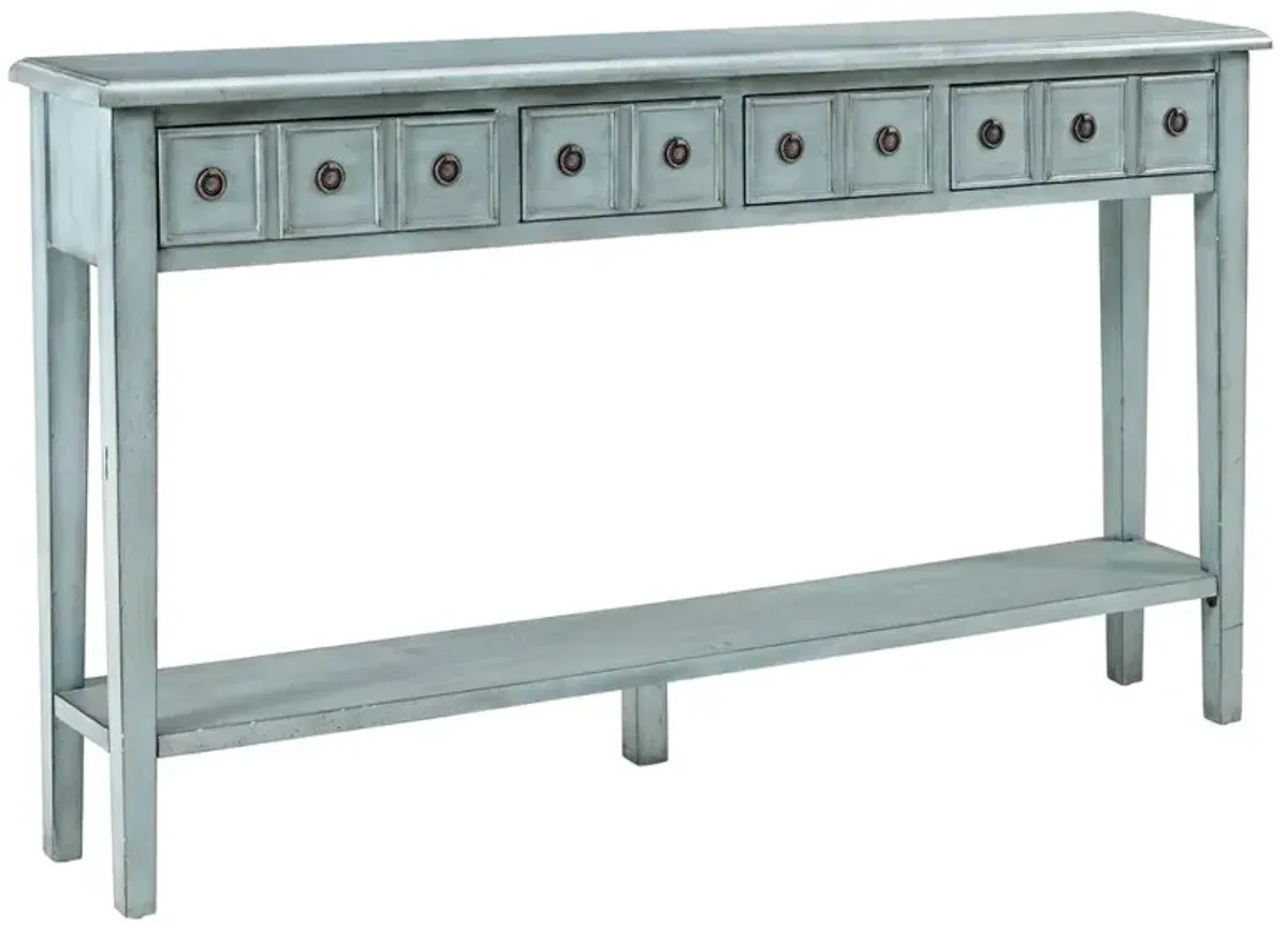 Powell Sadie Teal Long Console