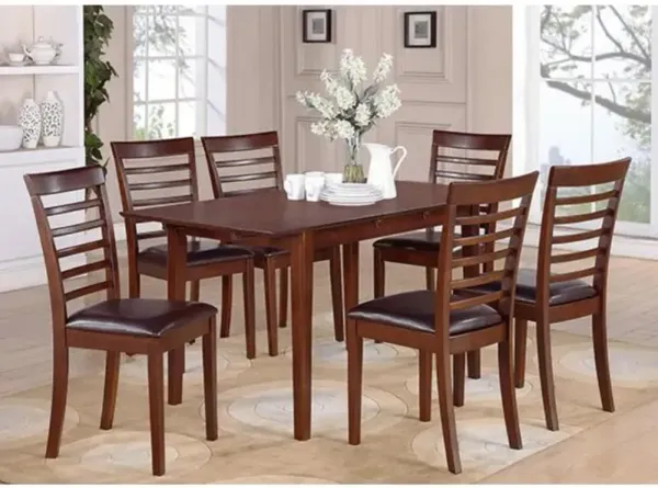 7 Pc small Kitchen Table set - Small Table with 6 Kitchen Chairs