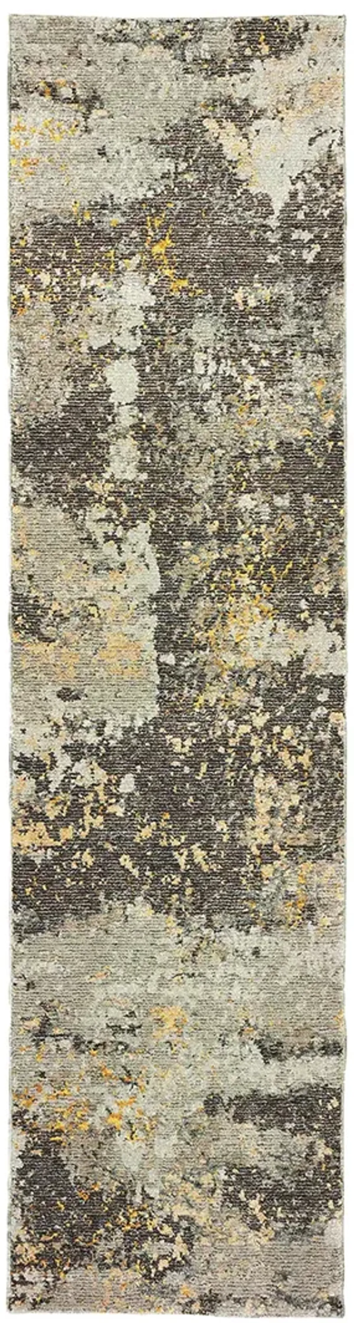 Evolution 2'6" x 12' Grey Rug