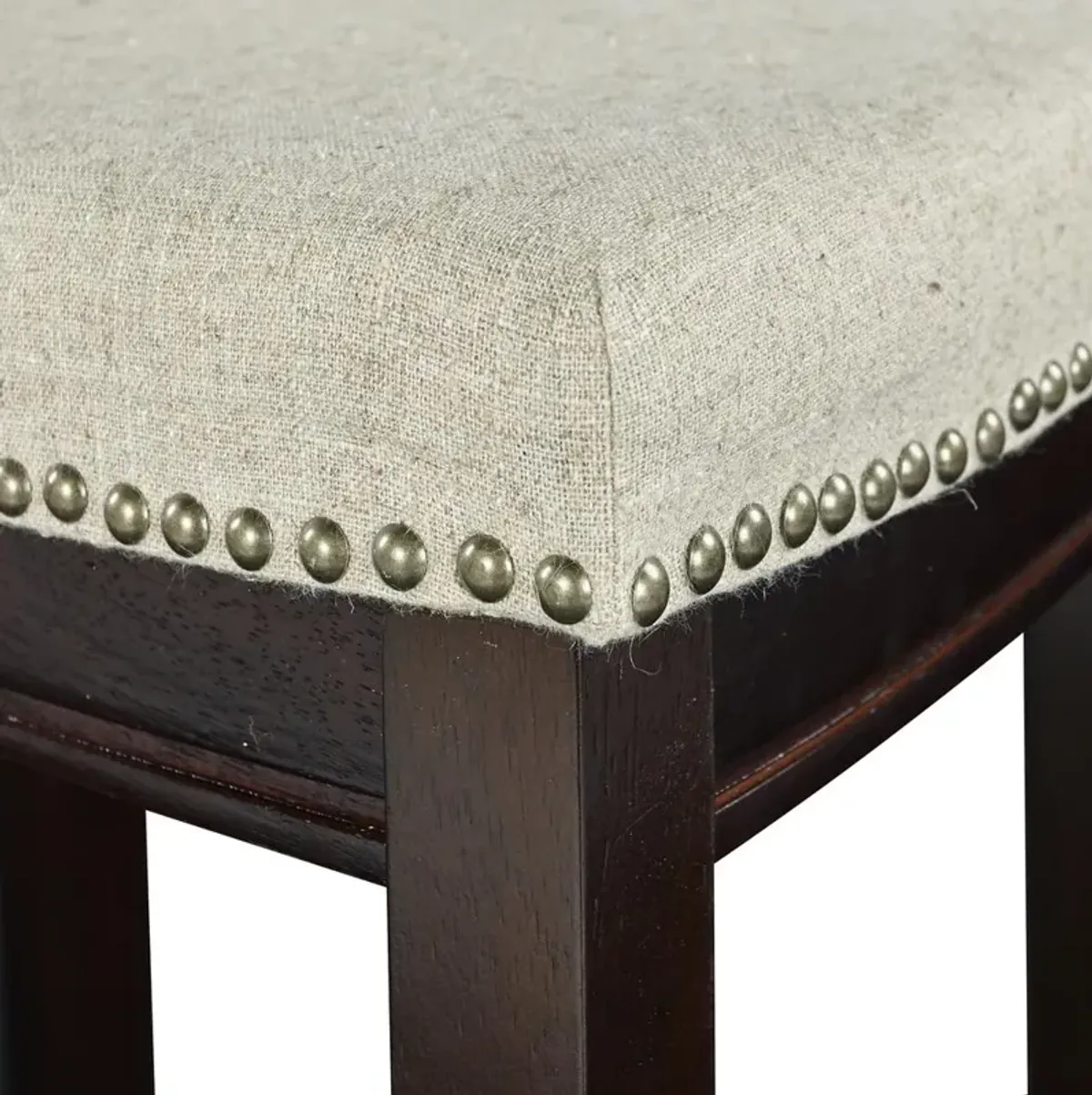 Linon Claridge Linen Counter Stool