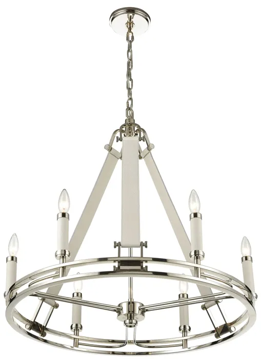 Bergamo 29" Wide 6-Light Chandelier