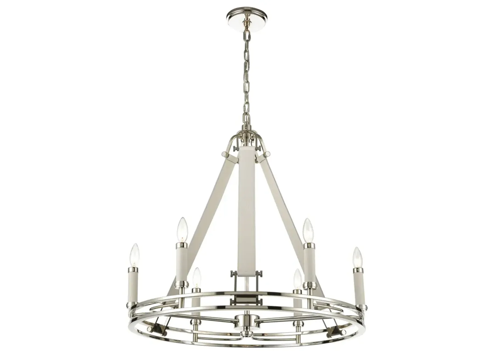 Bergamo 29" Wide 6-Light Chandelier