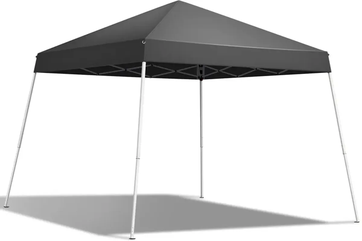 Instant Pop-Up Canopy with Slant Legs, Foldable Outdoor Tent for Patio & Camping