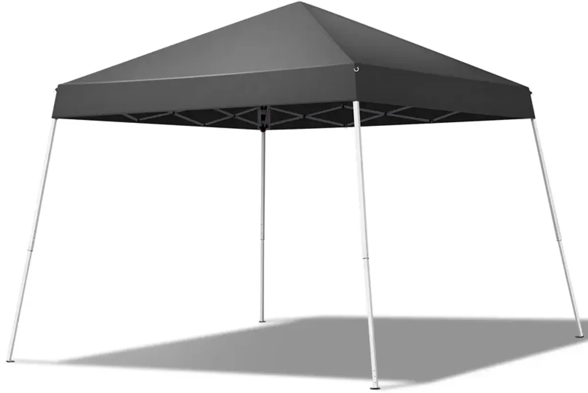 Instant Pop-Up Canopy with Slant Legs, Foldable Outdoor Tent for Patio & Camping