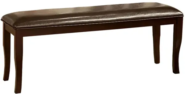 Woodside II Transitional Bench,  Espresso-Benzara