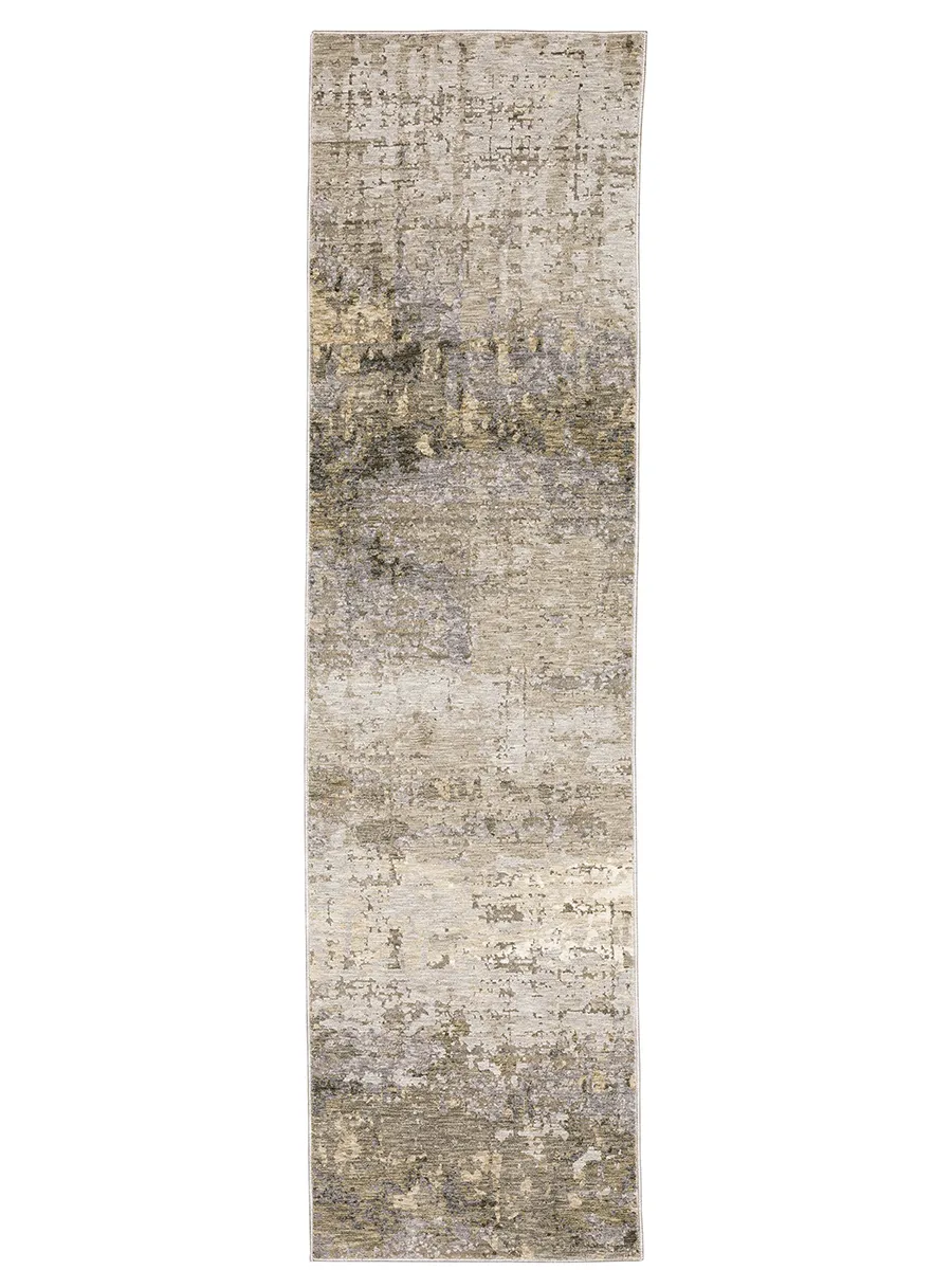 Nebulous 2'3" x 7'6" Beige Rug