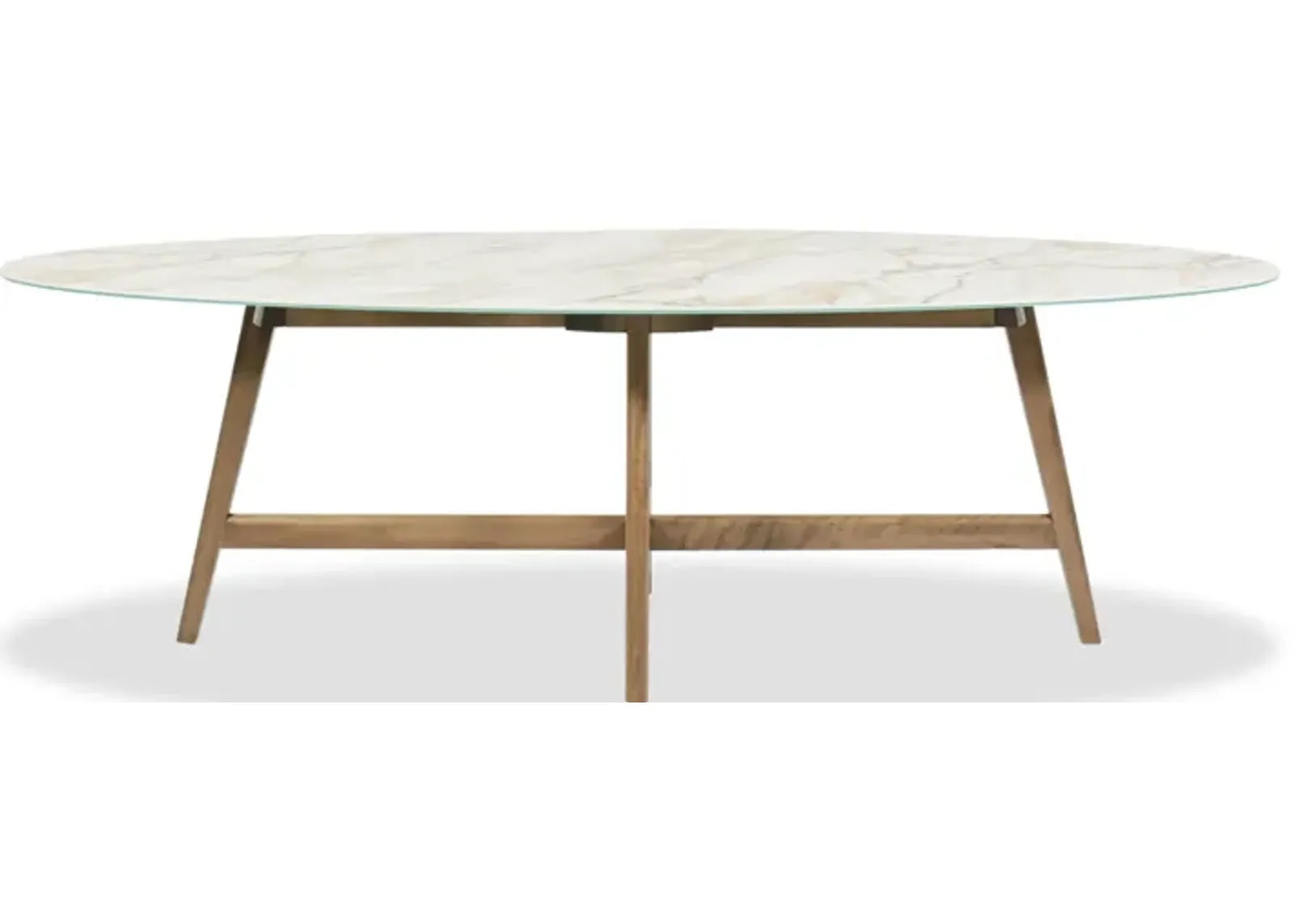 Downtown Porcelain Oval Table