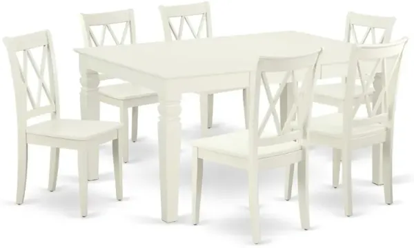 Dining Room Set Linen White