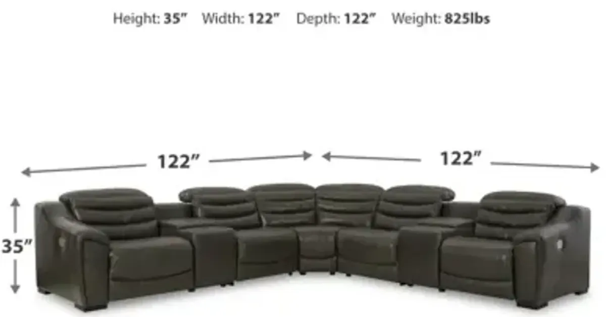 Center Line 7PC Power Reclining Sectional