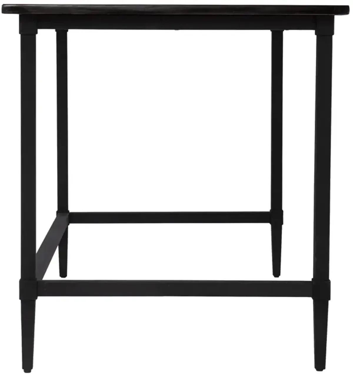 Lawrenny Reclaimed Wood Desk, Black