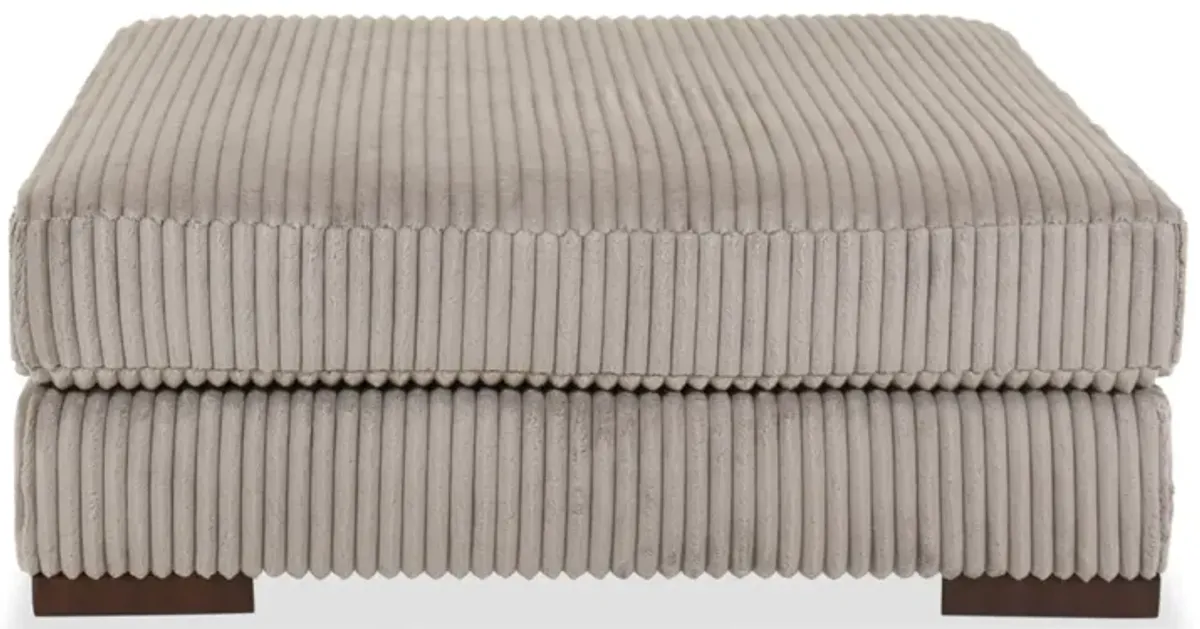 Lindyn Light Brown Oversized Accent Ottoman