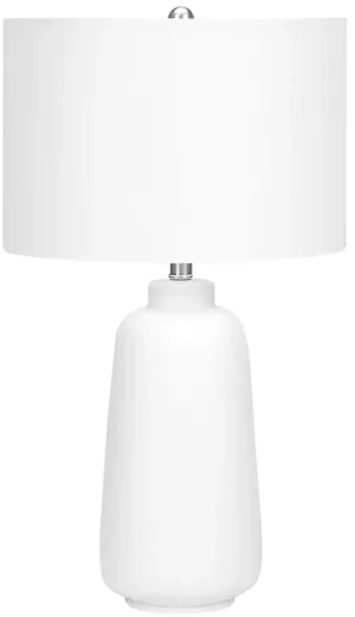 Monarch Specialties I 9716 - Lighting, 26"H, Table Lamp, Cream Ceramic, Ivory / Cream Shade, Modern