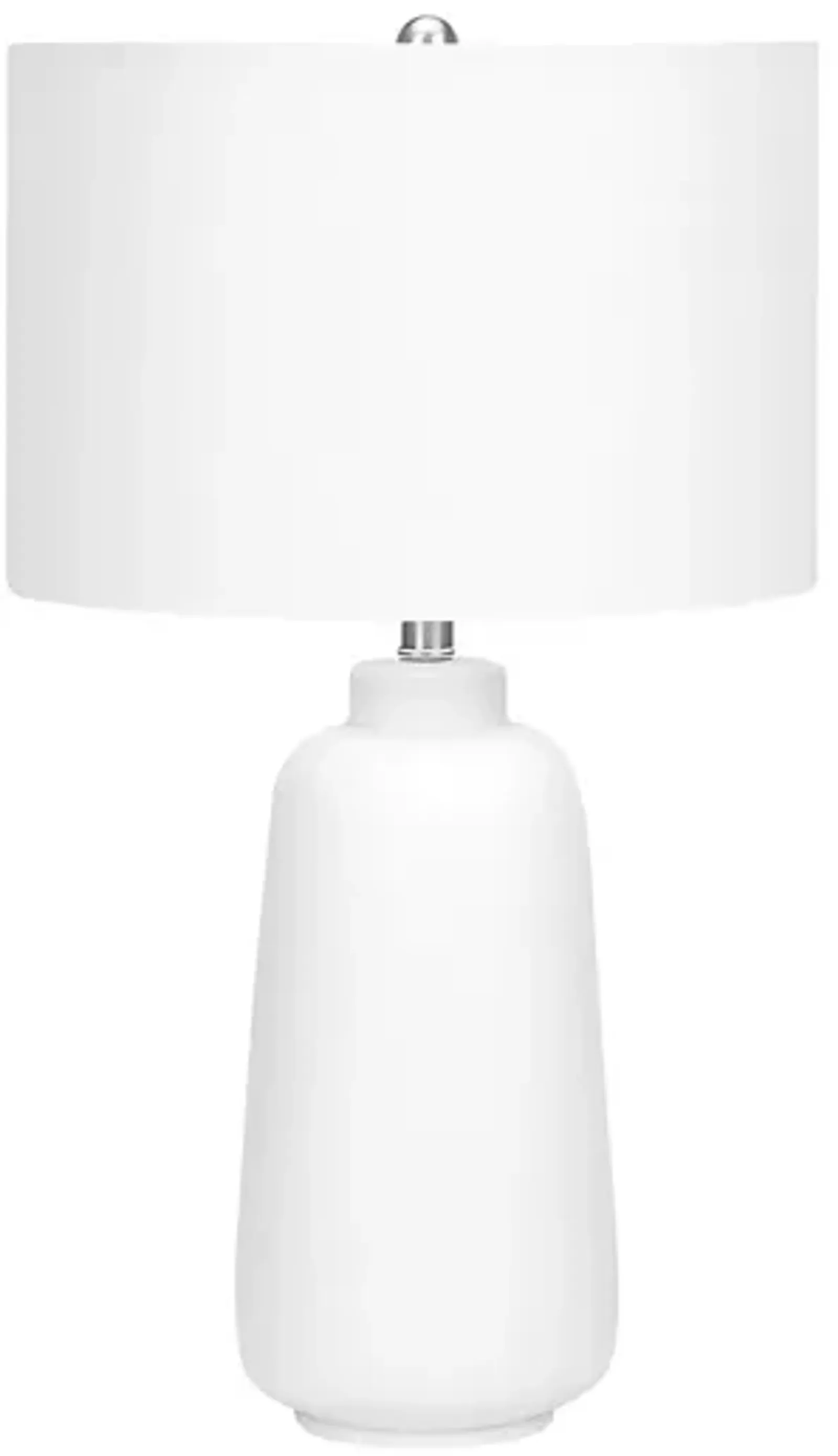 Monarch Specialties I 9716 - Lighting, 26"H, Table Lamp, Cream Ceramic, Ivory / Cream Shade, Modern