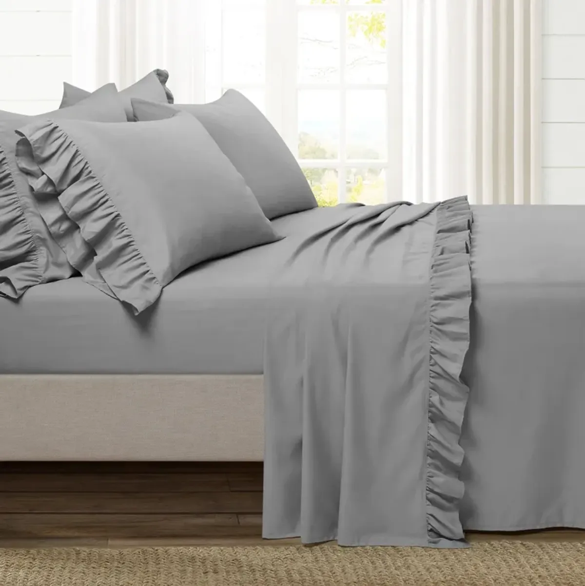 Reyna Ruffle Sheet Set 6Pc