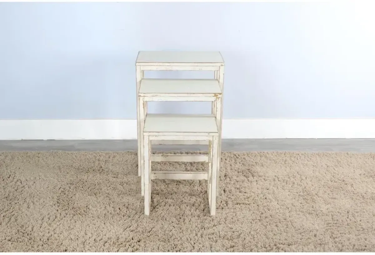 Sunny Designs White Sand Nesting Table