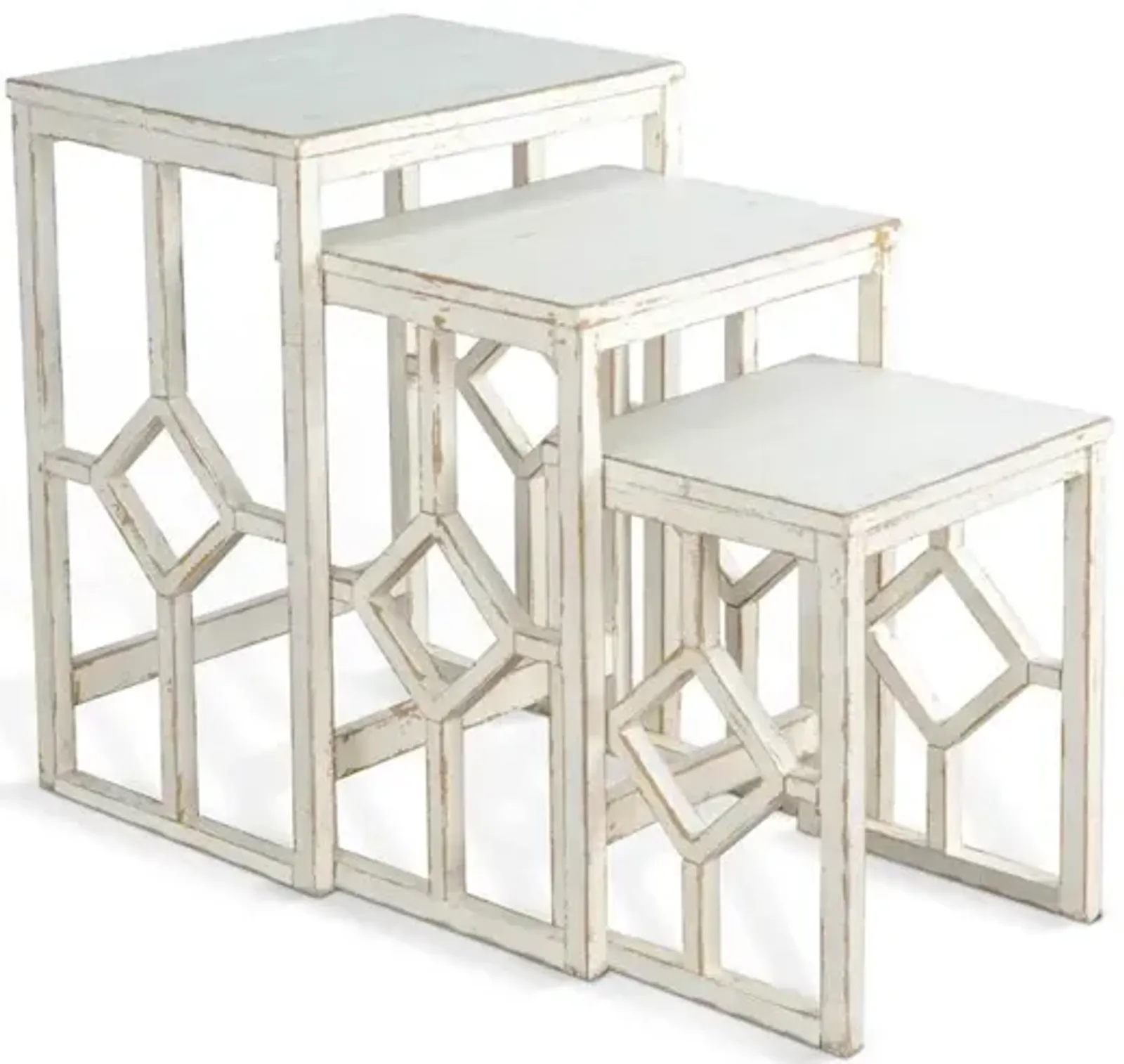 Sunny Designs White Sand Nesting Table