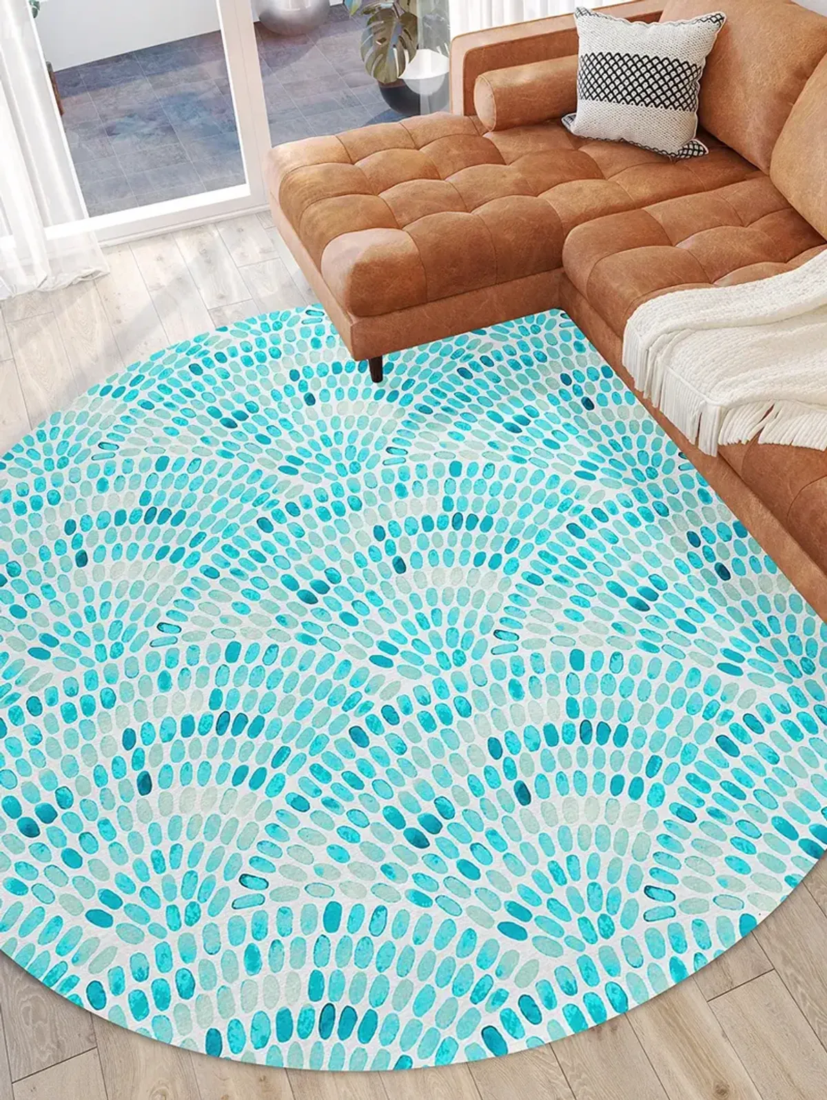 Seabreeze SZ7 Teal 8' Rug