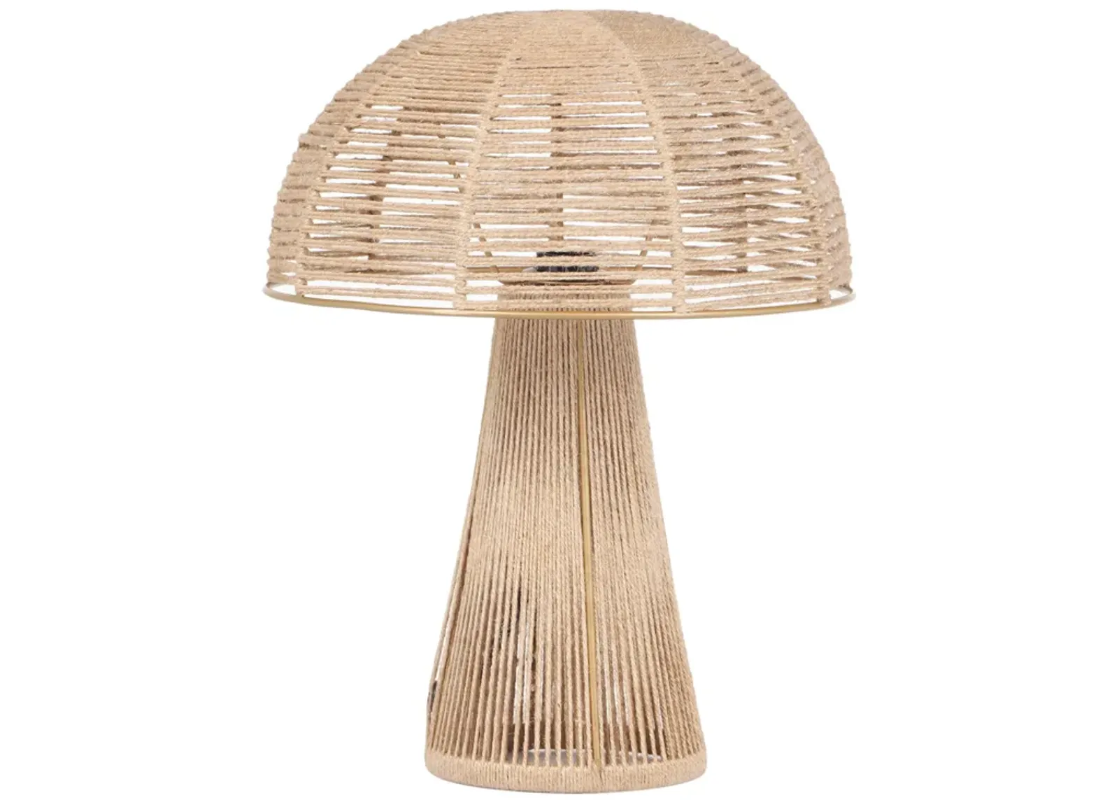 Oddy Black Jute Table Lamp