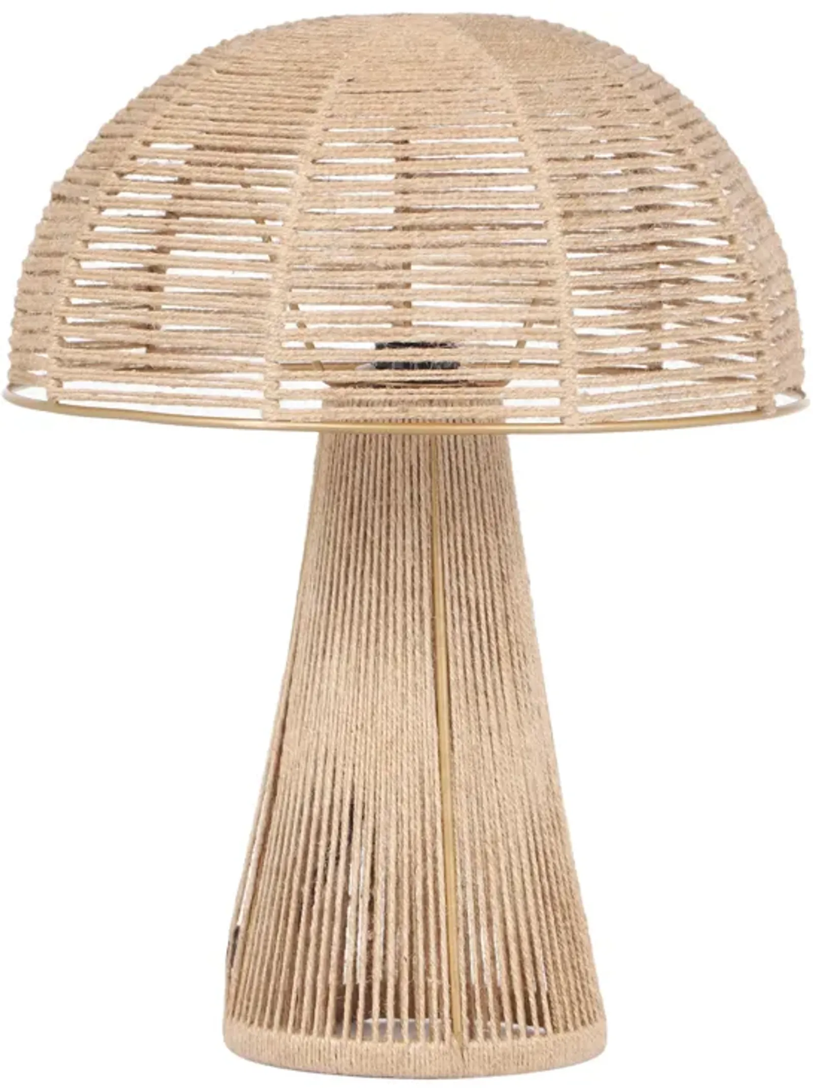 Oddy Black Jute Table Lamp